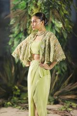 Lady Mary Cape with Drape Skirt