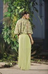 Lady Mary Cape with Drape Skirt