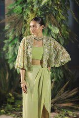 Lady Mary Cape with Drape Skirt