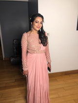 Nidhi in Our Love In The Mist Drape Saree