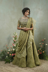 Love In The Mist Printed Lehenga Set