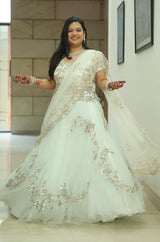 Rachita Agarwal in our Ethereal Bloom Lehenga