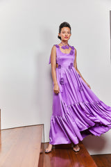 Miss Daisy Shoulder Tie Up Dress
