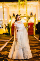 Aanchal in our Heirloom Lehenga