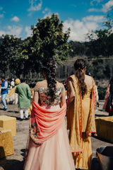 Aneesha Duggar in Our Musings From A Mural Lehenga