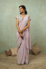 Lavender Love In The Mist Saree