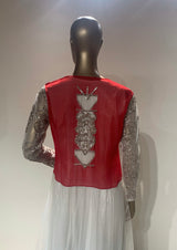 Red grill art overlay