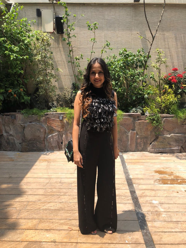 Shilpa in our Gaslight Jumpsuit