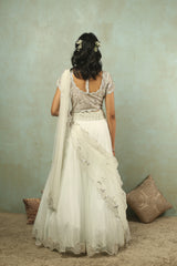 Aqua Tea Rose Lehenga