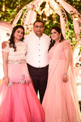 SRISHTI AGARWAL IN OUR LA VIE EN ROSE PRIMROSE SHIRRED CROP TOP WITH TUTU SKIRT