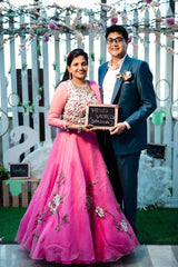 Neha Bagla in our Fiorella Crop top and skirt