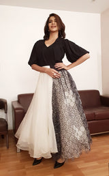Laxmi Manchu In Betty Draper Asymmetrical Tutu Gown