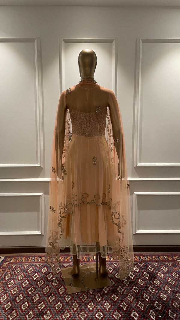 BAROUQUE KALIDAR PALE PINK WITH DUPATTA (AS24)
