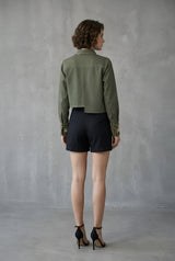 Garden of Whisper Cropped Shirt