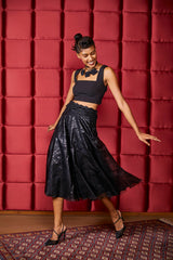 Letting Go Crop Top with Waters of August Bouffant Skirt
