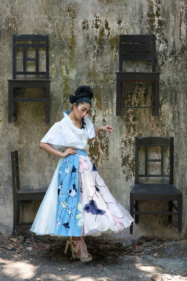 Trellis Bouffant Skirt and Top
