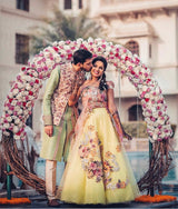 Ayushi in Our Musings From a Mural Lehenga