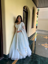 Eshaani Jayaswal in The Magnolia Blossom Lehenga