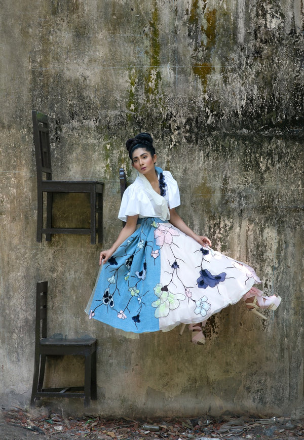 Trellis Bouffant Skirt and Top