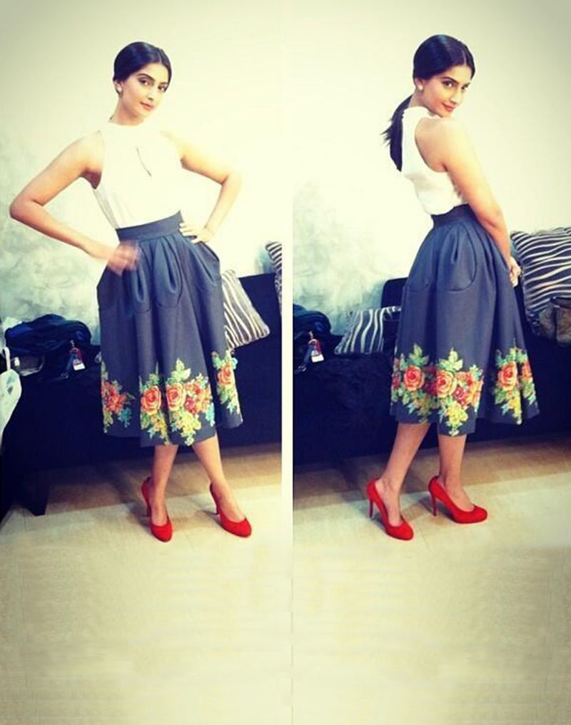 Sonam Kapoor in our Musings from a Mural Skirt